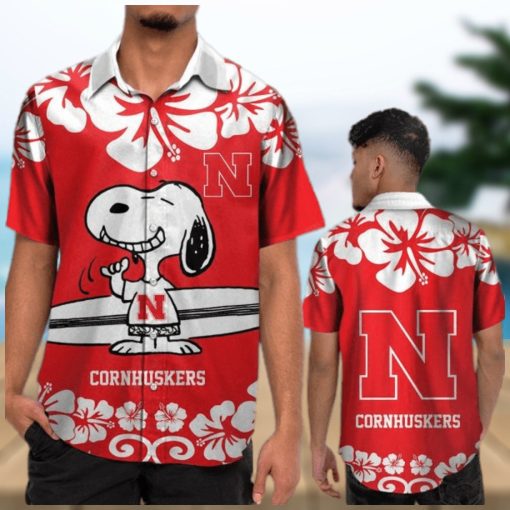 NCAA Nebraska Cornhuskers Snoopy Hawaiian Shirt