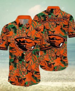 NCAA Oregon State Beavers Flower Button Up Hawaiian Shirt 3D Shirt, Oregon State Beavers Gift