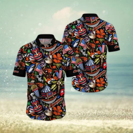 NCAA Oregon State Beavers Flower Hawaii Shirt Summer Vibes For FootBall Fans