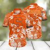 Floral Aloha NCAA Syracuse Orange Hawaiian Shirt Beach Lovers Gift