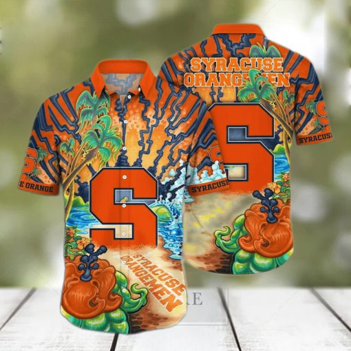 NCAA Syracuse Orange Hawaiian Shirt Birthday Gift For Beach Lovers