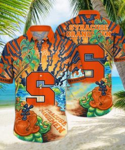 NCAA Syracuse Orange Hawaiian Shirt Birthday Gift For Beach Lovers