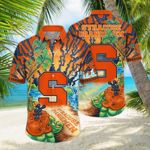 NCAA Syracuse Orange Hawaiian Shirt Birthday Gift For Beach Lovers