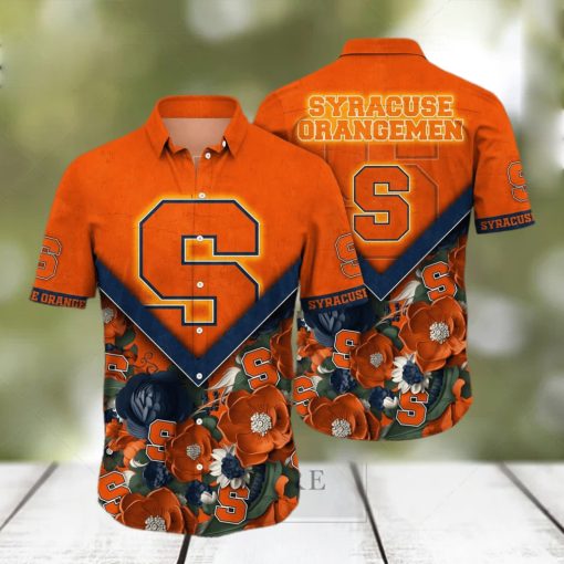 NCAA Syracuse Orange Hawaiian Shirt Gift For Beach Lovers