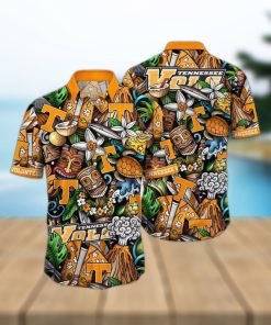 NCAA Tennessee Volunteers Tiki Hippie Hawaiian Shirt The Perfect Summer Vibe For FootBall Fans