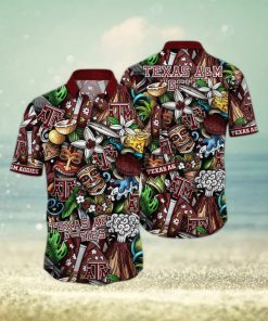 Texas A&M Aggies Floral Tropical Hawaiian Shirt