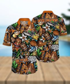 NCAA Texas Longhorns Tiki Hippie Hawaiian Shirt The Perfect Summer Vibe For FootBall Fans