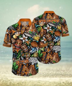 NCAA Texas Longhorns Tiki Hippie Hawaiian Shirt The Perfect Summer Vibe For FootBall Fans