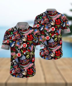 NCAA Utah Utes Flower Hawaii Shirt Summer Vibes For FootBall Fans