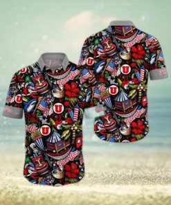 NCAA Utah Utes Flower Hawaii Shirt Summer Vibes For FootBall Fans