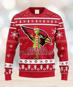 NFL Arizona Cardinals Funny Grinch Christmas Ugly 3D Sweater For Men And Women Gift Ugly Christmas