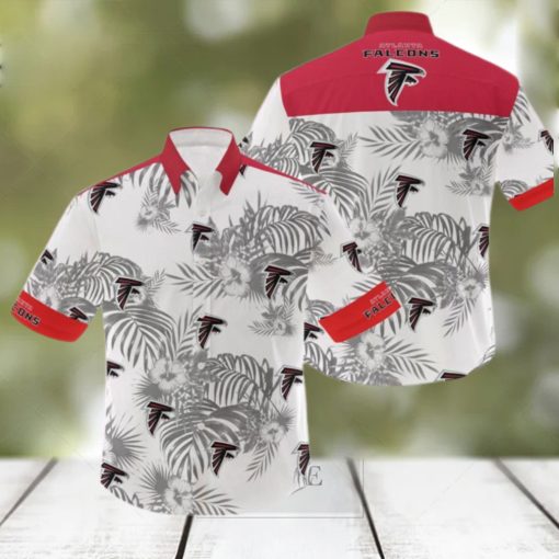 NFL Atlanta Falcons 3D Flowers Leaf Hawaiian Shirt Summer Hot Gift For Fans