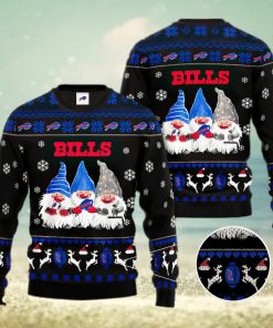 Buffalo Bills Skull Flower Ugly Christmas Ugly Sweater - Limotees