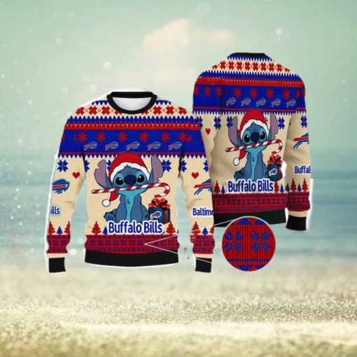 NFL Buffalo Bills Cute Stitch Christmas Gift Ugly Christmas Sweater