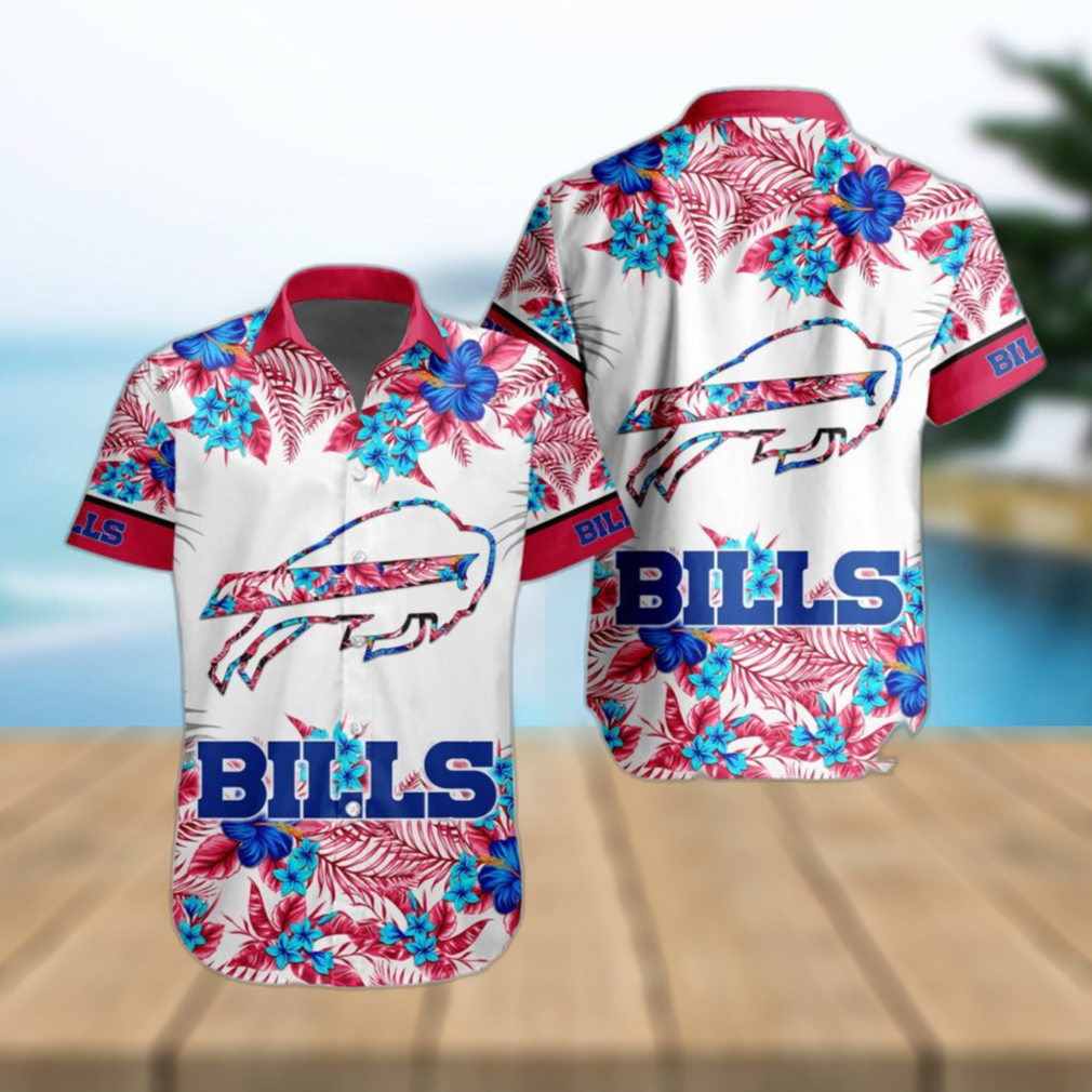 NFL Buffalo Bills Special Floral Hawaiian Button Shirt - Limotees