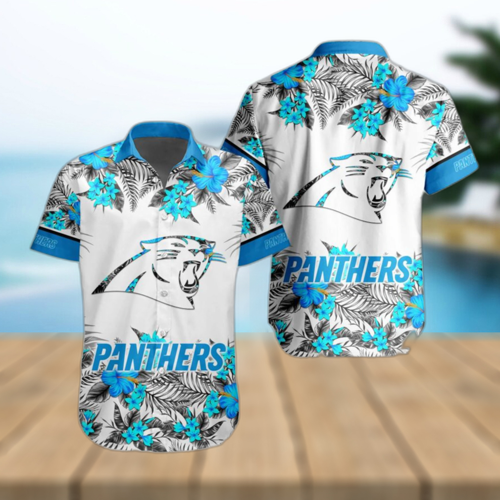 Carolina panthers Summer Short Sleeve Hawaiian Beach Shirt