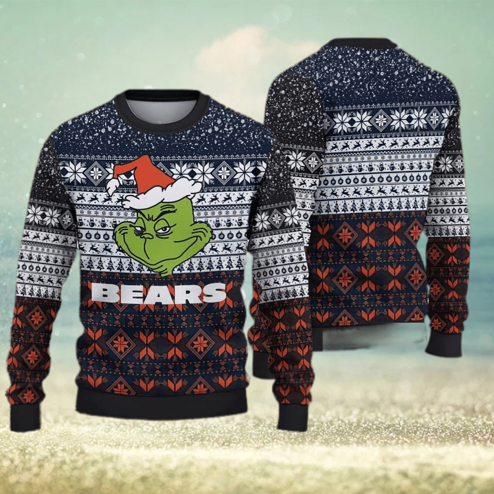 NFL Chicago Bears Nativity Ugly Xmas Sweater For Men Women - Limotees