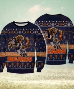 NFL Chicago Bears Christmas All Over Print Needle Ugly Sweater For Winter