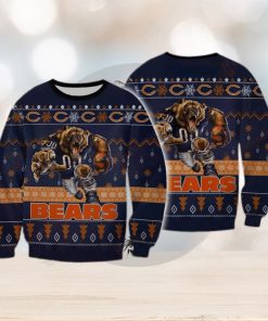 NFL Chicago Bears Christmas All Over Print Needle Ugly Sweater For Winter