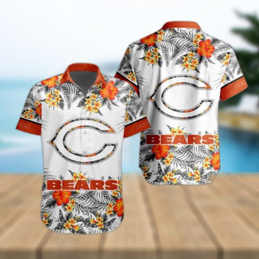 NFL Chicago Bears Hawaiian Shirt Special Floral Tropical Team Spirit