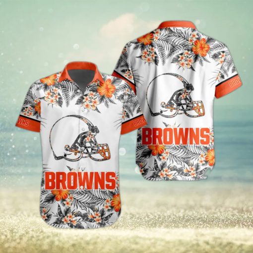 NFL Cleveland Browns Hawaiian Shirt Special Floral Tropical Team Spirit