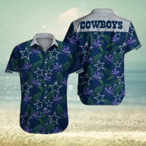 NFL Dallas Cowboys Hawaiian Shirt Tropical Flower All Over Print