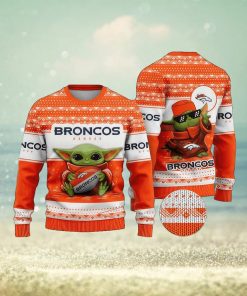 NFL Denver Broncos Christmas AOP Myrrh Knitted Sweater For Men And Women