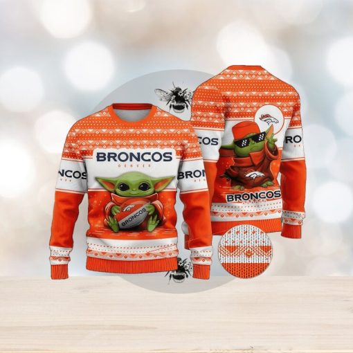 NFL Denver Broncos Christmas AOP Myrrh Knitted Sweater For Men And Women