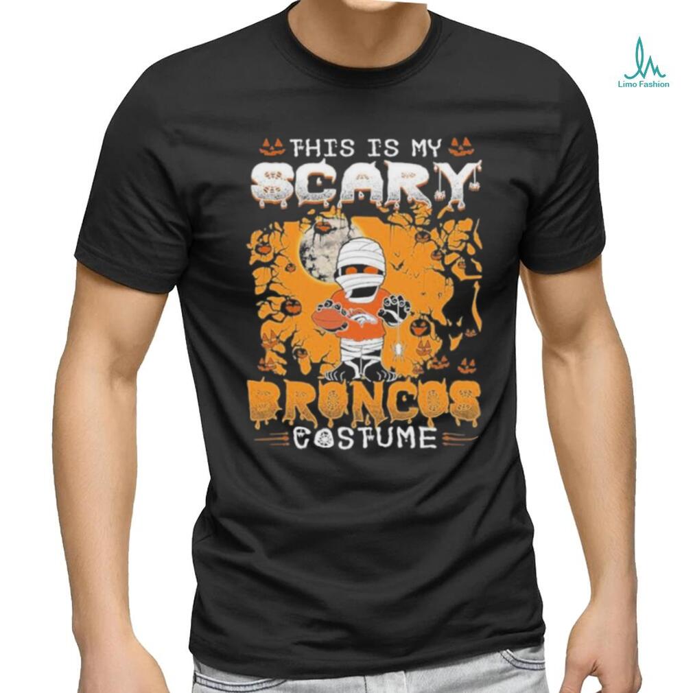 NFL Denver Broncos Halloween This Is My Scary Costume T Shirt - Limotees