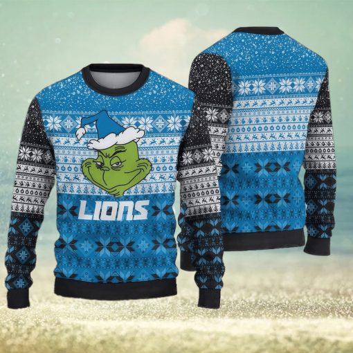 NFL Detroit Lions Christmas 3D Boutique Knitted Sweater For Men And Women