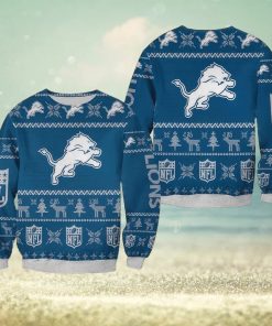 lions ugly christmas sweater