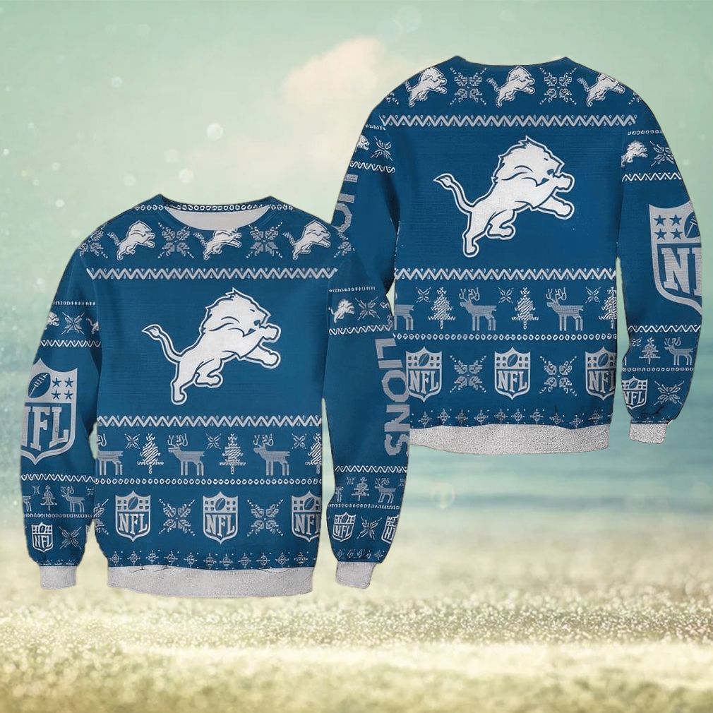 detroit lions ugly sweater