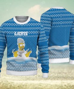 NFL Detroit Lions Christmas AOP Warm Ugly Sweater