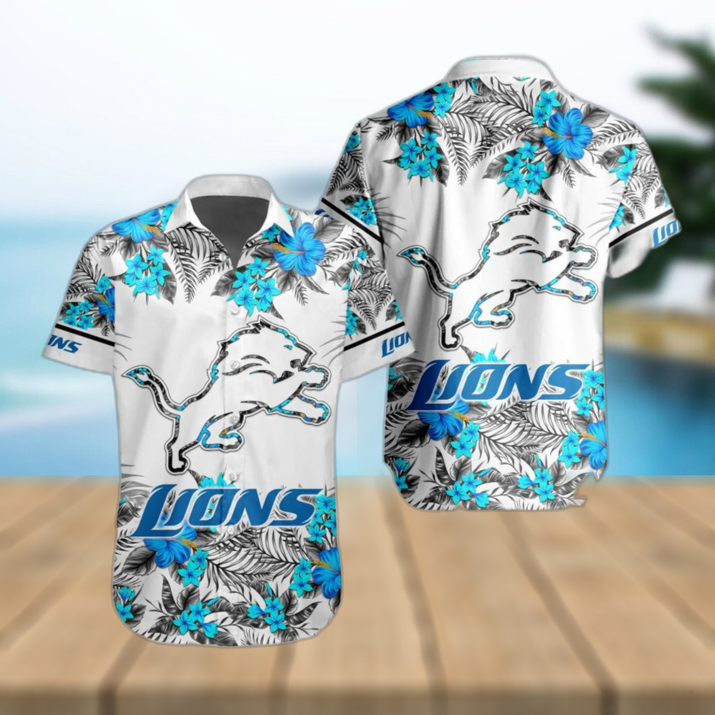 Detroit Lions Short Sleeve Aloha Hawaiian Shirts For Men Women