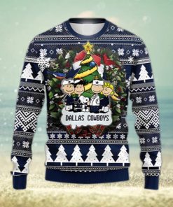 NFL Fans Dallas Cowboys Snoopy Dog Logo Ugly Christmas Sweater