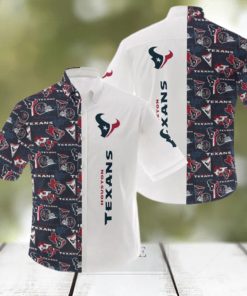 NFL Houston Texans Logo Hot Hawaiian Shirt Gift For Men And Women Color White