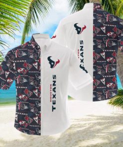 NFL Houston Texans Logo Hot Hawaiian Shirt Gift For Men And Women Color White