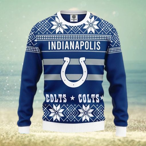 NFL Indianapolis Colts New Season Cold Knitted Christmas 3D Sweater