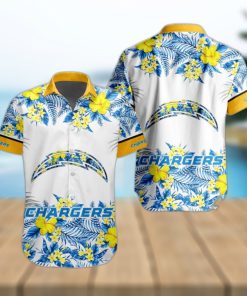 NFL Los Angeles Chargers Hawaiian Shirt Special Floral Tropical Team Spirit