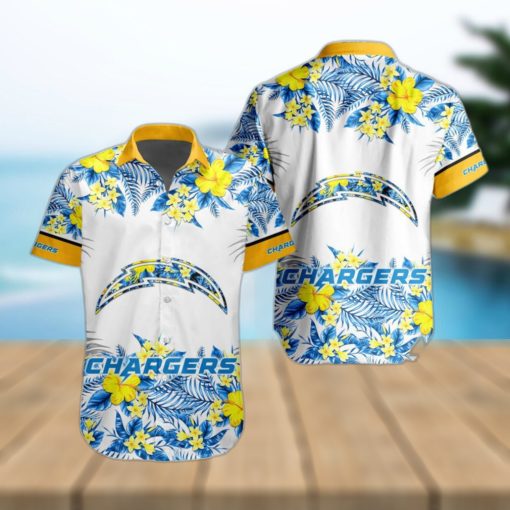 NFL Los Angeles Chargers Hawaiian Shirt Special Floral Tropical Team Spirit