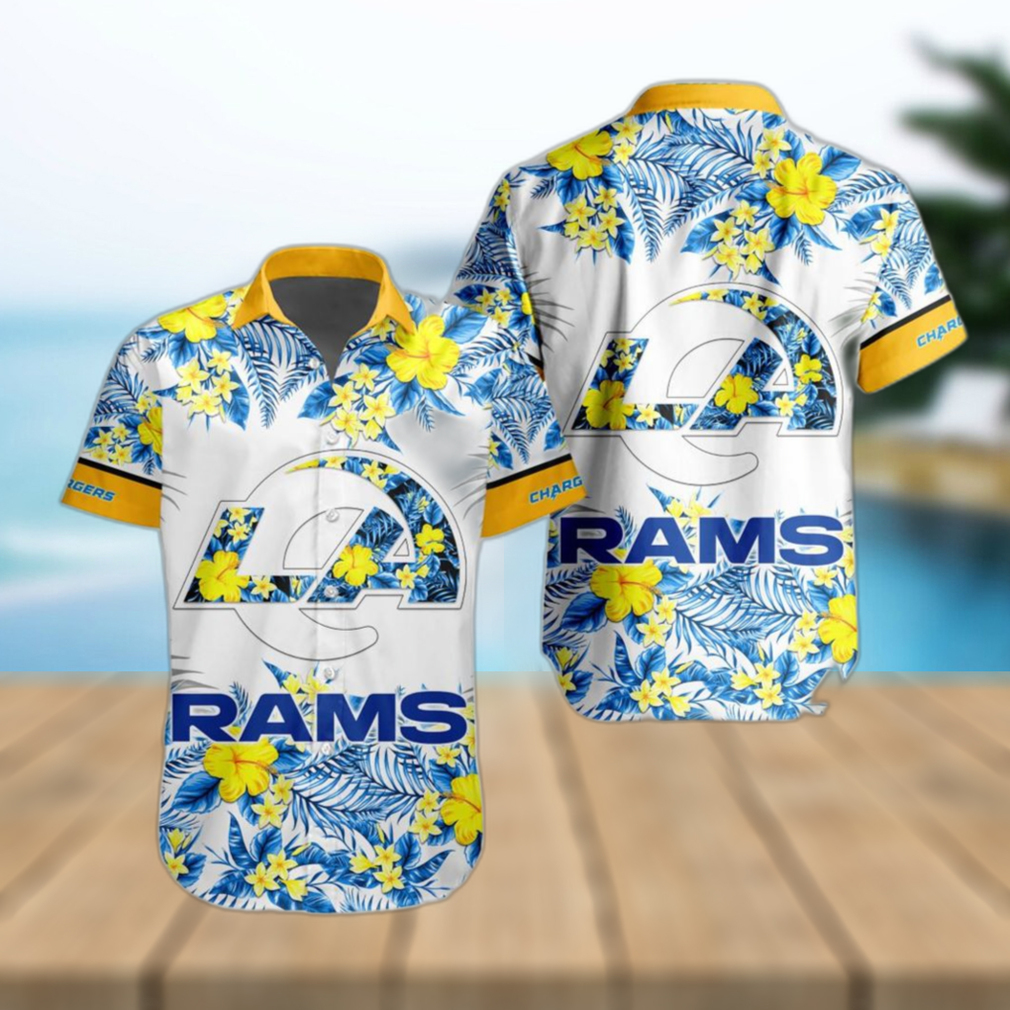 Rams Hawaiian Shirt Los Angeles Rams Nfl Football Summer Cool