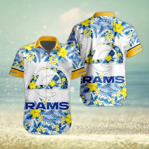 NFL Los Angeles Rams Hawaiian Shirt Special Floral Tropical Team Spirit