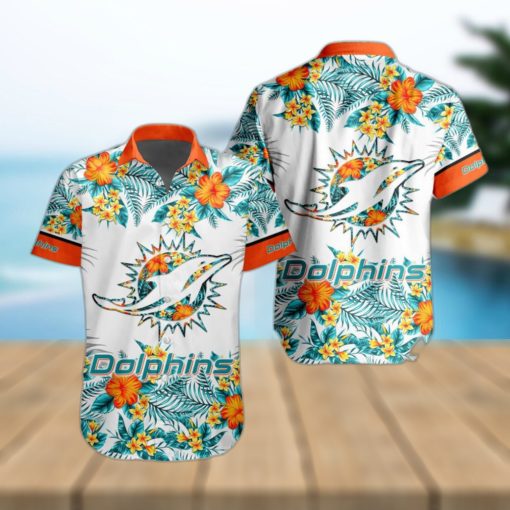 NFL Miami Dolphins Hawaiian Shirt Special Floral Tropical Team Spirit