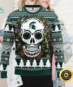 NFL Georgia Bulldogs Skull Flower Ugly Christmas Ugly Sweater –