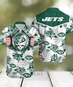 Christmas Gift For NFL Fans New York Jets Grateful Dead Christmas Gift  Pattern Ugly Christmas Sweater