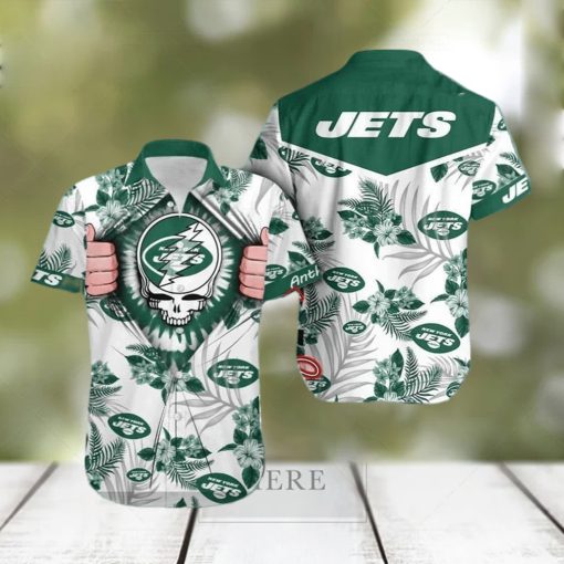 NFL New York Jets Grateful Dead Hawaiian Shirt Trendy Summer Gift