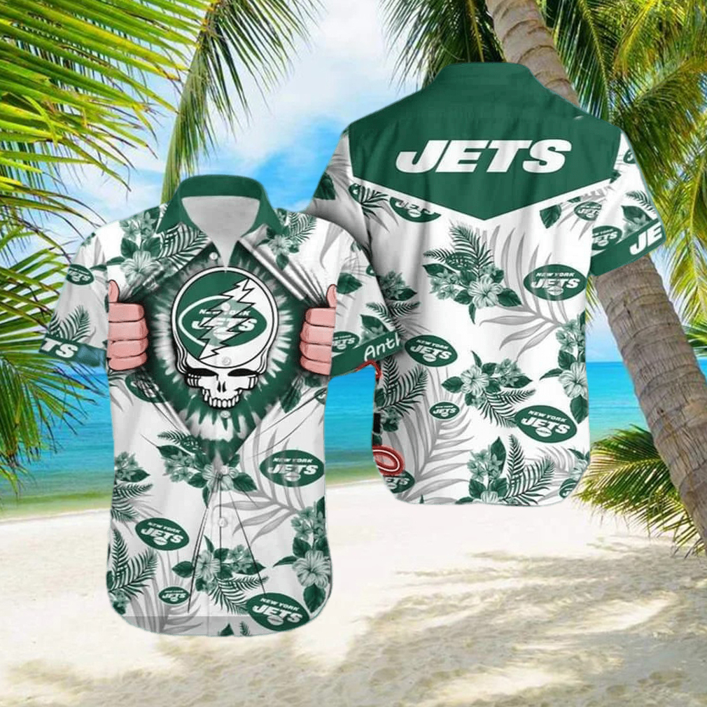 NFL New York Jets Grateful Dead Hawaiian Shirt Trendy Summer Gift - Limotees