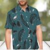 NFL Philadelphia Eagles Hawaiian Shirt Skull And Flower Pattern Beach Gift For Dad