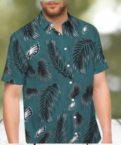 NFL Philadelphia Eagles Hawaiian Shirt Palm Leaf Pattern Summer Beach Gift