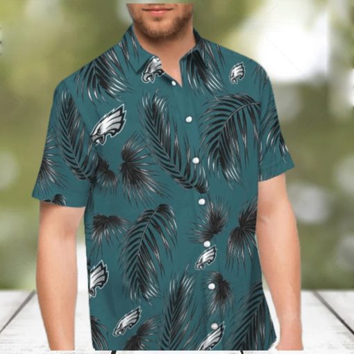 NFL Philadelphia Eagles Hawaiian Shirt Palm Leaf Pattern Summer Beach Gift